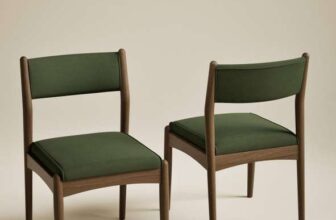M&S Set of 2 Sherwood Velvet Dining Chairs – Dark Green