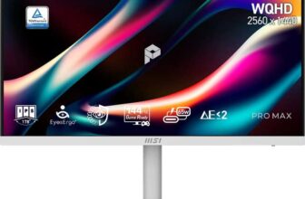 MSI CMS PRO MAX 271QPHW E14 – 27 WQHD (2560×1440), IPS Panel, 144H, Built in Speakers Monitor – with code sold by ao (UK Mainland)