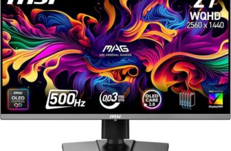MSI MAG 272QP QD-OLED X50 27-Inch WQHD Gaming Monitor