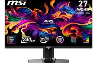 MSI MAG 273QP QD-OLED 26.5-Inch Gaming Monitor, 240Hz