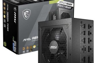 MSI MAG A850GL PCIE5 Power Supply Unit, 850W, 80 Plus Gold, Fully Modular, ATX 3.0, PCIe 5.0 GPU at checkout