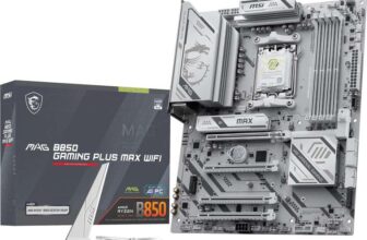 MSI MAG B850 GAMING PLUS MAX WIFI Motherboard, ATX – Supports AMD Ryzen 9000/8000 / 7000 Processors, AM5, DDR5 Memory Boost (up to 8200