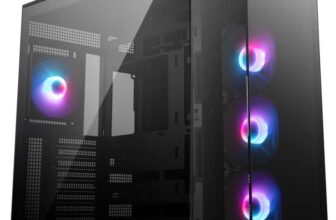 MSI MAG PANO 100R PZ ATX PC Case – ATX Capacity, Verical GPU Installation Bracket, GPU Holder
