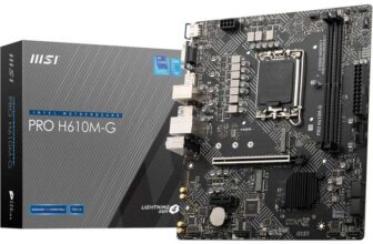 MSI PRO H610M-G Motherboard, Micro-ATX – Supports Intel 12th & 13th Gen Core Processors, LGA 1700 – DDR5 Memory Boost