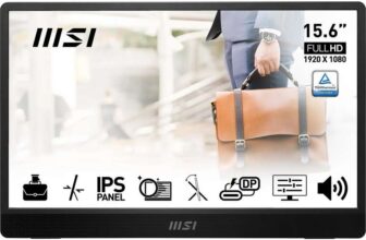 MSI PRO MP161 E2 15.6 Inch Full HD Portable Monitor – 1920 x 1080 IPS Panel