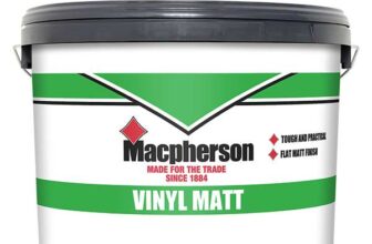 Macpherson Vinyl Matt Paint 2.5L Black – Free C&C