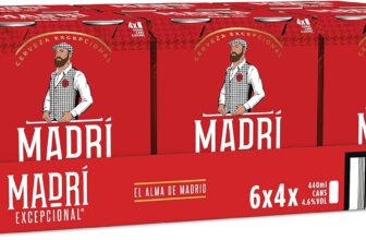 Madri Excepcional Lager Beer 24 x 440 ml (cans)