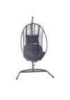 Maeria Dark grey Metal Hanging egg chair – Free C&C