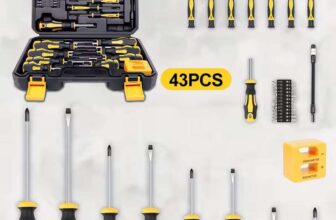 Magnetic Screwdriver Set 43 Piece Toolkit