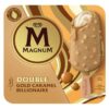 Magnum Double Gold Caramel Billionaire 3 x 85ml / Signature La Peche 3 x 90ml / Signature La Pistache 3 x 90ml Ice Cream