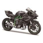 Maisto Kawasaki Ninja H2R Motorbike – 1:12 Scale – Incredibly Detailed Die-Cast Replica Collectible Motorcycle Model, Black