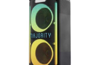 Majority Pulse 2 Portable Bluetooth Megasound Party Speaker – Black – Free C&C