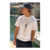 Man White Regular Boxy Lake Como Print T-Shirt