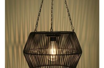 Mason & Jones Solar Powered Large String Hanging Light – Black