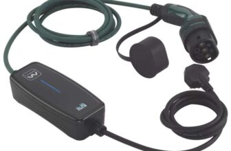 Masterplug 10A 2.4kW Mode 2 Type 2 Plug Portable EV Charger 5m (385XV)
