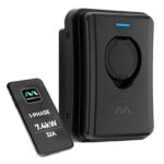 Masterplug Smart EV Home Wall Charger for Type 2 Electric and Plug-In Hybrid Vehicles, Socket Only, Mode 3, Solar Charging, Untethered