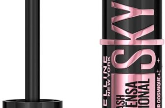 Maybelline Mascara, Lash Sensational Sky High Volumizing & Thickening, Eyelash Lengthening, Flake-Free Formula, Washable Mascara Infused with Bamboo Extract, Full Volume Mascara, Colour: Cosmic Black