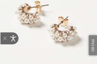 Mayzee Cluster Mini Pearl Hoop Earrings