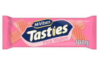 McVities Tasties Pink Wafer Biscuits, 100 g (Pack of 1) S&S 95p