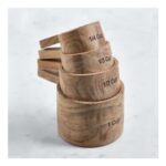 Measuring Cups Acacia Wood