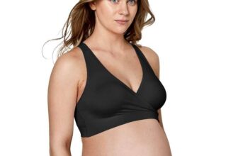 Medela Keep Cool Sleep Seamless Maternity and Nursing Bra, Black (Prime Day Deal)