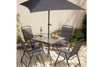 Miami Charcoal 6 Piece Garden Patio Set