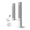 Midea MTF25FRWUK 40 Tower-Fan, Remote, 90 Oscillation, 4 Speeds, Quiet