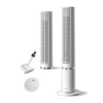 Midea MTF25FRWUK 40 Tower-Fan, Remote, 90 Oscillation, 4 Speeds, Quiet