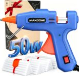 Mini Hot Glue Gun Kit 50W: Mini Glue Gun Fireproof Upgraded Version with 30pcs Glue Sticks 7 mm, Hot Glue Gun Fast Heating for DIY Craft Projects and Home Quick Repairs