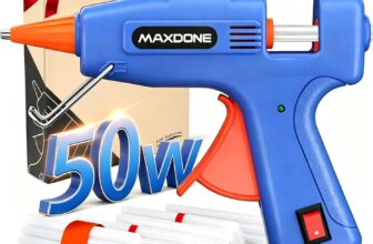 Mini Hot Glue Gun Kit 50W: Mini Glue Gun Fireproof Upgraded Version with 30pcs Glue Sticks 7 mm, Hot Glue Gun Fast Heating for DIY Craft Projects and Home Quick Repairs