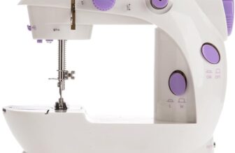 Mini Sewing Machine for Beginner by Astrowinter (2 Speeds, LED Sewing Light, Foot Pedal) – Small Electric Sewing Machines AW-072-UK-A26