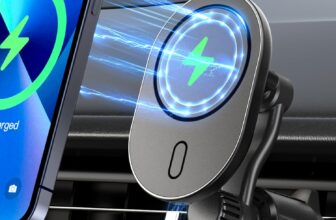 Miracase Car Phone Holder Wireless Charger, 15W Fast Charging Wireless Car Charger Air Vent Phone Mount, 360 Rotation Car Phone Charger Only Compatible with iPhone 12 13 14 15 Pro Max Plus Mini