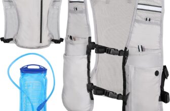MoKo Running Hydration Vest, Lightweight Running Backpack with 1.5L Water Bladder, Adjustable Breathable Water Vest