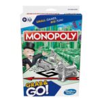Monopoly Grab and Go: Portable Strategy Board Game for 2-4