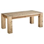 Montana 200cm Rectangular Reclaimed Wood Dining Table – W/Code