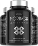 Moringa Capsules 2000mg – Full Spectrum Moringa Leaf Extract – High Strength – 60 Small Capsules Easy to Swallow – Vegan, Lab-Tested & UK Made – Daily Wellness Supplement