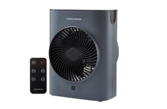 Morphy Richards HeatFlux 2kW Upright Fan Heater, Remote, 20m2