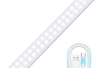 Motion Sensor Lights Rechargeable 40 LEDs Wireless Dimming Indoor Night Light, Auto On/Off with Magnetic Stickers for Stick-on Anywhere for Stairs,Under Cabinet,Closet,Room, Wardrobe (6000k, 1 Pack)