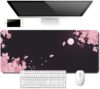 Mouse Pad Japanese Keyboard Mat Sakura (Black, 90x40x0.3)