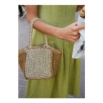 Multicolour Patchwork Straw Mini Bag