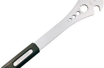 Multifunctional Pedal Wrench for Road Bikes & MTBs – 6-in-1 Stainless Steel with Clipless Pedal Adapter (15mm/9/16) – Extended (320mm) & Sturdy (356g)