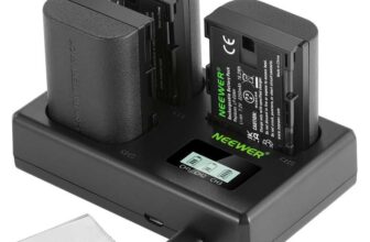 NEEWER LP-E6NH Replacement Battery and USB Charger Set, Pack of 3, 2250 mAh – LP-E6NH – Sold by YinYuKeJi / FBA (Prime Exclusive)
