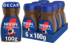 NESCAFÉ Original Decaf Instant Coffee 100g, Rich Aroma, Full and Bold Flavour (Pack of 6)