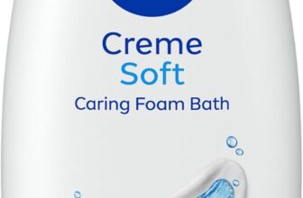 NIVEA Crème Soft Shower & Bath Foam (750ml), Caring Bath Body Cream Enriched with Almond Oil, Moisturising Body Wash, Bath Cream Skin Moisturiser with Mild Scent
