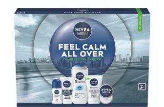 NIVEA MEN Feel Calm Skincare Gift Set for Sensitive Skin