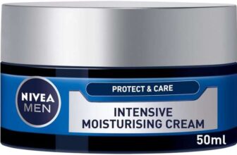 NIVEA MEN Intensive Moisturising Face Cream Protect & Care Pack of 3 (3 x 50 ml), Face Moisturiser for Dry Skin