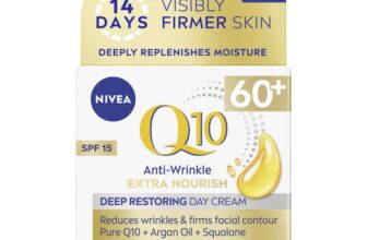 NIVEA Q10 Anti-Wrinkle 60 Extra Nourishing Day Cream SPF15 (50ml) – £6.30 S&S