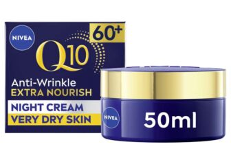 NIVEA Q10 Anti-Wrinkle 60 Extra Nourishing Night Cream (50ml) – Prime Exclusive – £5.78 S&S