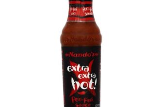 Nandos Peri-Peri Sauce XX Hot 125g – Pack of 6 – Sold & Shipped by Bizzar