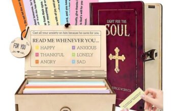 Nebulith Bible Verse Cards in Wooden Box – Handmade